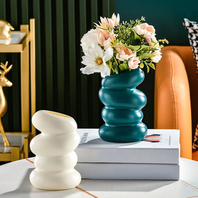 Nordic Flower Vase - Modern Home Decor for Bedroom, Garden, or Table, Stylish Room Ornament