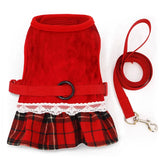 Gold Velvet Rabbit Costume - Festive Pet Outfit with Traction Rope for Formal Events