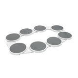 360° rotating kitchen countertop turntable—heat-resistant and perfect for rectangular dining tables."
