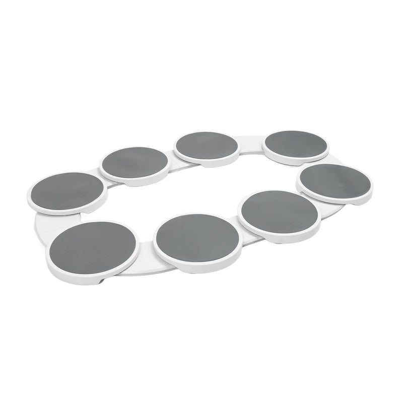360° rotating kitchen countertop turntable—heat-resistant and perfect for rectangular dining tables."