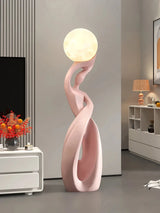 Abstract Art Statue - Nordic Living Room Floor Sculpture, Luminous Home Decor Ornament, Housewarming Gift