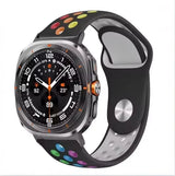 Two-tone Silicone Strap for Samsung Galaxy Watch Ultra 47mm Sports Breathable Bracelet Wristband for Galaxy Watch Ultra Correa