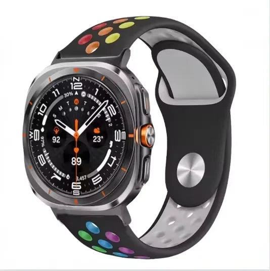 Two-tone Silicone Strap for Samsung Galaxy Watch Ultra 47mm Sports Breathable Bracelet Wristband for Galaxy Watch Ultra Correa