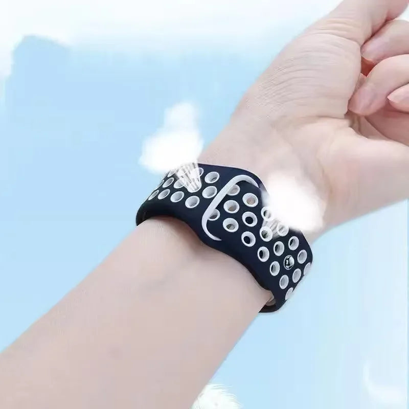 Two-tone Silicone Strap for Samsung Galaxy Watch Ultra 47mm Sports Breathable Bracelet Wristband for Galaxy Watch Ultra Correa