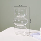 Nordic Glass Vase - Stylish Home Decor for Room or Desktop Flower Display