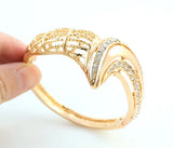 Women Jewelry Sets For Wedding Beads Crystal Pendant Statement Dress Necklace Earrings Bracelet Ring Set