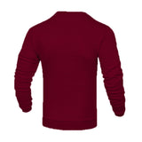 Men's fashion small check Waffle youth crew-neck jacquard check hoodie