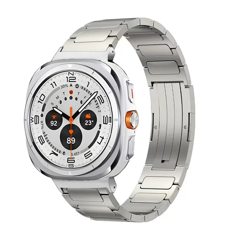 Titanium Strap for Samsung Galaxy Watch Ultra 47mm Stainless Steel Buckle Bracelet Watchband for Galaxy Watch Ultra Accessories