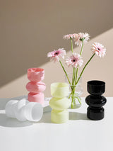 Nordic Glass Vase - Stylish Home Decor for Room or Desktop Flower Display