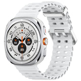 Official Ocean Silicone Strap For Samsung Galaxy Watch 7 Ultra 47mm Watchband Replacement Bracelet For Galaxy Watch Ultra Correa
