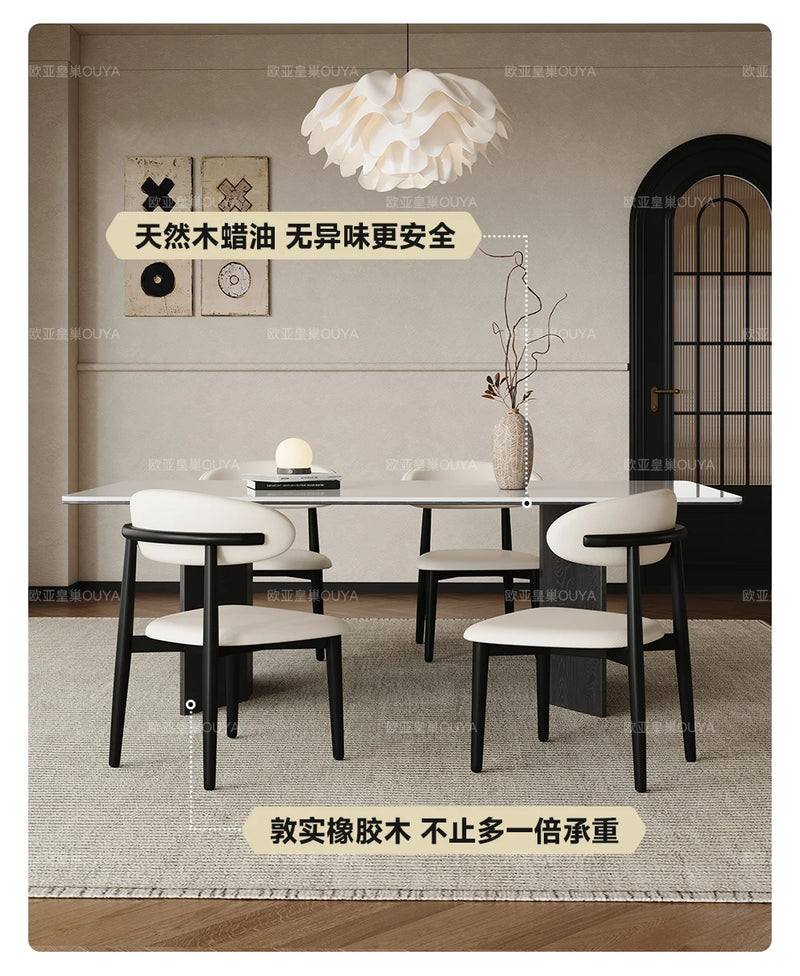 Mobile Nordic extending dining table—ideal for restaurants and living rooms, combining style and functionality."