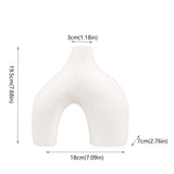 Nordic Ceramic Flower Vase - Stylish Home or Office Decor, Bookshelf Accent with Original Design