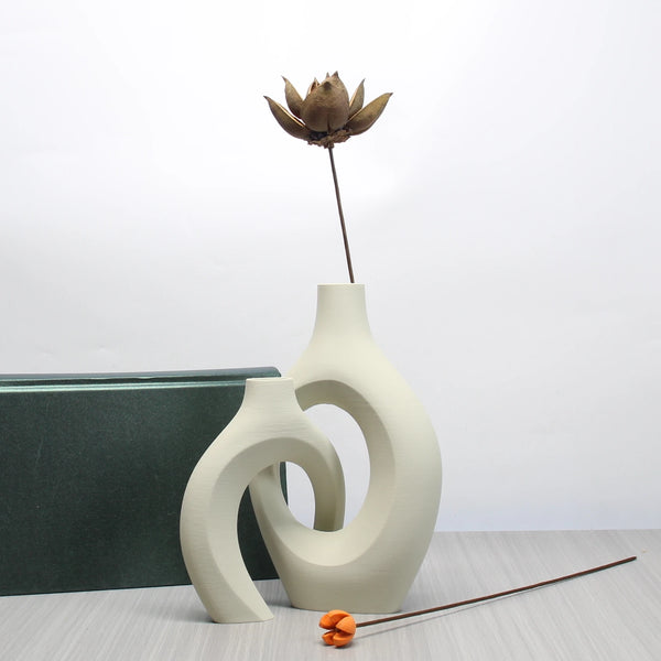 "Bohemian-style art vase set—perfect for home, office, or wedding decor in living rooms and bedrooms.