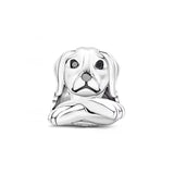 Cute 925 sterling silver cat pendant bead—fits original charm bracelets. Perfect for women and men.