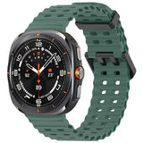 Official Ocean Silicone Strap For Samsung Galaxy Watch 7 Ultra 47mm Watchband Replacement Bracelet For Galaxy Watch Ultra Correa