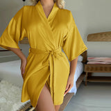 Silky lace nightgown—soft, stylish, and perfect for all-season comfort and homewear elegance.