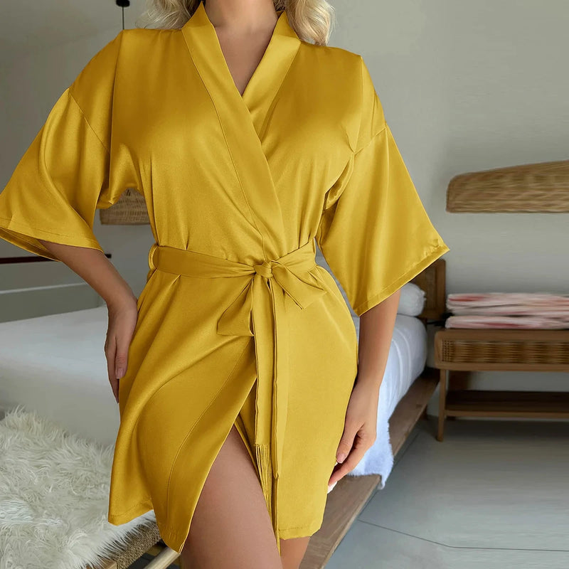 Silky lace nightgown—soft, stylish, and perfect for all-season comfort and homewear elegance.