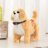 Voice-controlled electric dog toy plush with music, perfect for kids and as a gift.