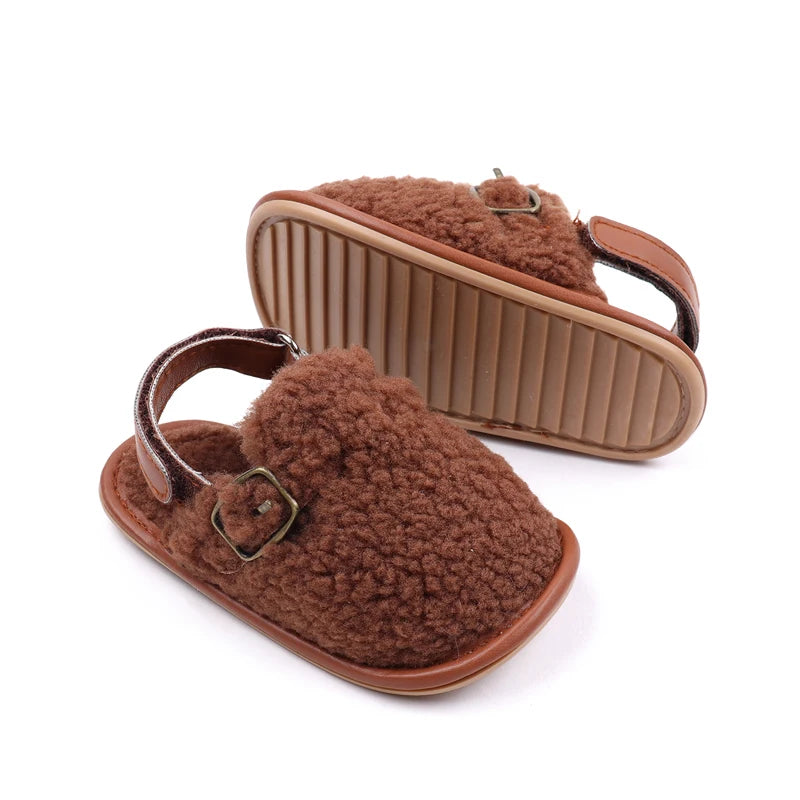 Baby Shoes Soft Cotton Plushy Winter and Autumn Indoor Prewalking 0-18 Months Baby Toddler Wear Comfortable Fashion Baby Shoes