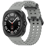 Official Ocean Silicone Strap For Samsung Galaxy Watch 7 Ultra 47mm Watchband Replacement Bracelet For Galaxy Watch Ultra Correa