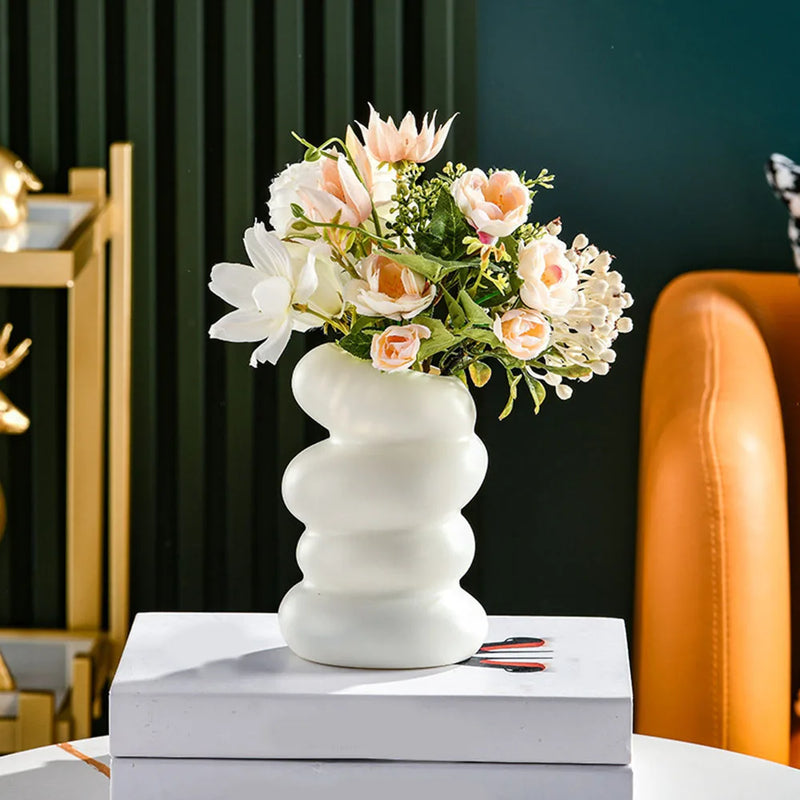 Nordic Flower Vase - Modern Home Decor for Bedroom, Garden, or Table, Stylish Room Ornament