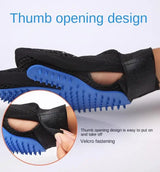 Pet grooming kit: 2-sided brush & glove for de-shedding and de-matting dogs, cats, rabbits.