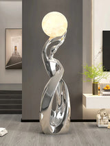 Abstract Art Statue - Nordic Living Room Floor Sculpture, Luminous Home Decor Ornament, Housewarming Gift