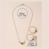 A Necklace and A Pair of Earrings, Perfect Accessories for Women's Holiday Parties, Creative Jewelry Gifts
