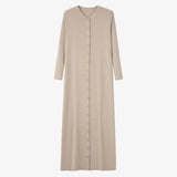 AS 2025 summer woman dress comfortable ribbing maxi button dress  lady clothes