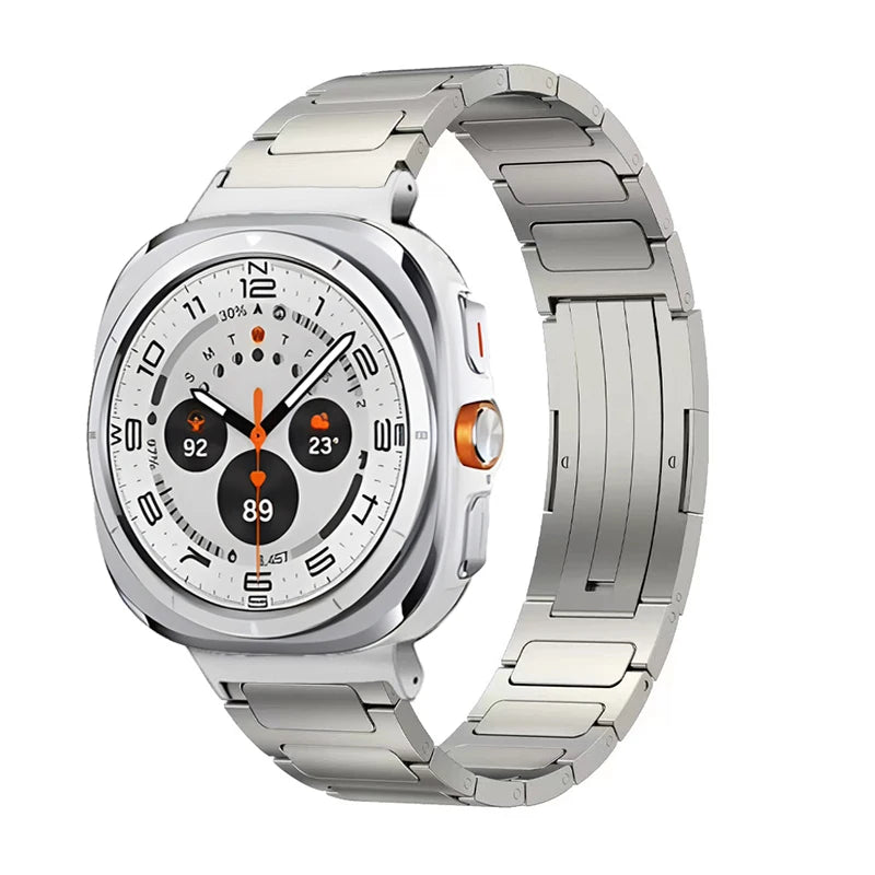 Titanium Strap for Samsung Galaxy Watch Ultra 47mm Stainless Steel Buckle Bracelet Watchband for Galaxy Watch Ultra Accessories