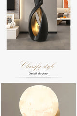 Abstract Art Statue - Nordic Living Room Floor Sculpture, Luminous Home Decor Ornament, Housewarming Gift