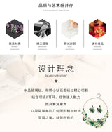 Accessories Retro Necklace Set Women's Luxury Crystal Banquet Dress Accessories