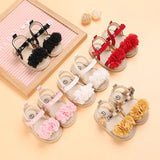 Baby Shoes Baby Shoes 0-18 Months Female Infant Fashion Flower Sandals Non slip Soft Sole Walking Shoes