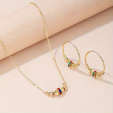 A Necklace and A Pair of Earrings, Perfect Accessories for Women's Holiday Parties, Creative Jewelry Gifts