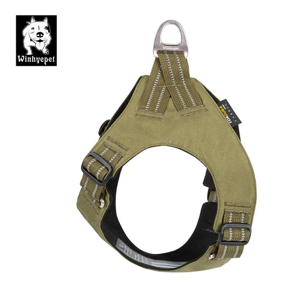 Winhyepet dog harness: lightweight chest strap for comfortable outdoor walking and travel
