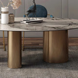 Modern marble kitchen dining table—luxury mid-century design perfect for home and living spaces."