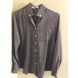 Women's linen long-sleeve white shirt—lightweight, stylish, and perfect for summer fashion."
