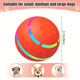 LED pet ball with automatic motion for fun indoor/outdoor play and exercise.