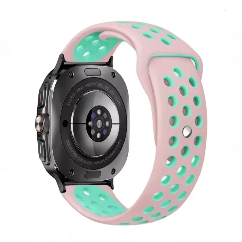 Two-tone Silicone Strap for Samsung Galaxy Watch Ultra 47mm Sports Breathable Bracelet Wristband for Galaxy Watch Ultra Correa