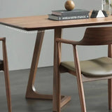 "Luxury Italian-style wooden dining table—modern, waterproof, and perfect for kitchen or living spaces.