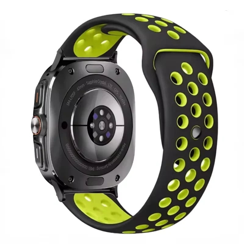 Two-tone Silicone Strap for Samsung Galaxy Watch Ultra 47mm Sports Breathable Bracelet Wristband for Galaxy Watch Ultra Correa