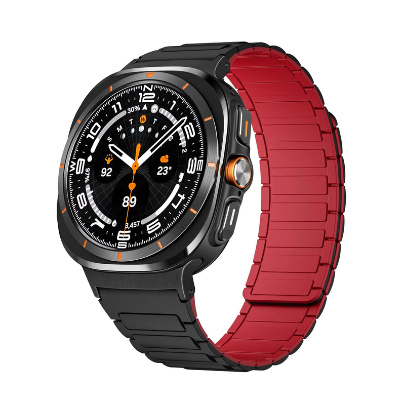 For Galaxy Watch Ultra Strap Magnetic Bracelet Wristband For Samsung Galaxy Watch 7 47mm Silicone Watchband Accessories ﻿