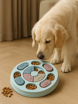 Interactive pet toy set: slow feeder & brain games to entertain and stimulate cats and dogs