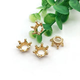 50pcs small crown alloy charms—perfect for DIY jewelry, hair accessories, and crafts