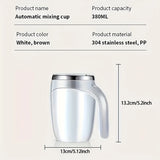 1PC  Smart Stirring Mug - Automatic Stirring Coffee Cup with Long-Lasting Variable Frequency Technology for Effortless Mixing -