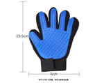Pet grooming kit: 2-sided brush & glove for de-shedding and de-matting dogs, cats, rabbits.