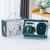 400ml Smart Ceramic Cup Coaster Warmer Thermostatic Coffee Heating Electric Mug Set Milk Tea Heating Water Cafetera