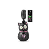 Cute 925 sterling silver cat pendant bead—fits original charm bracelets. Perfect for women and men.