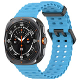 Official Ocean Silicone Strap For Samsung Galaxy Watch 7 Ultra 47mm Watchband Replacement Bracelet For Galaxy Watch Ultra Correa