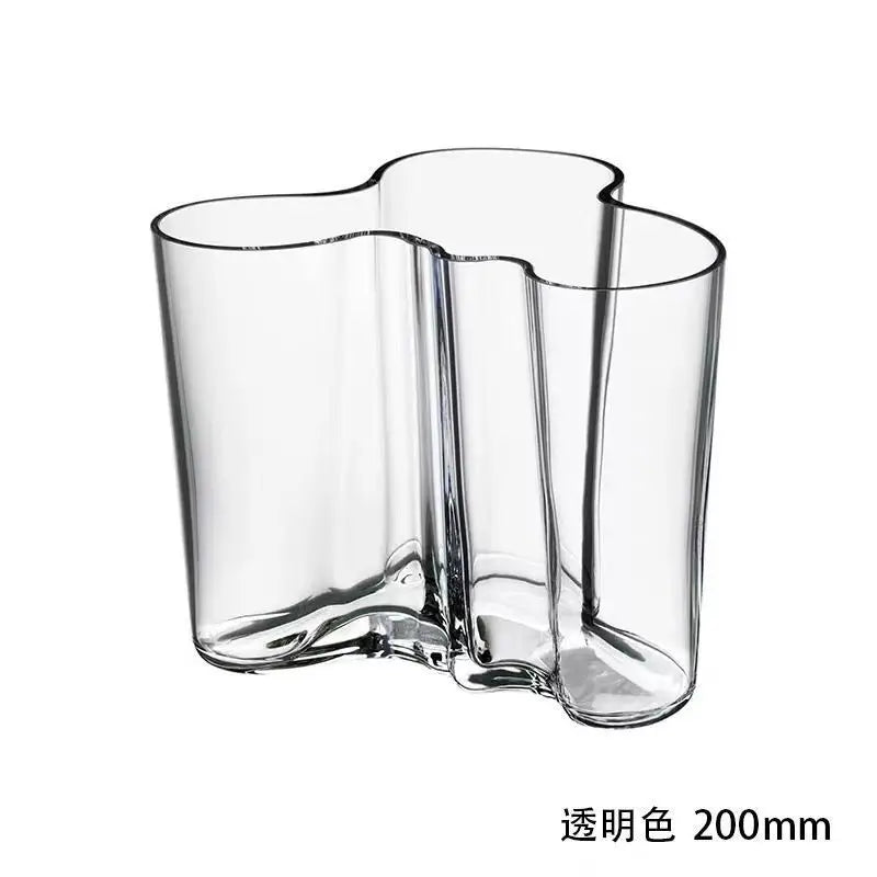 European Glass Vase - Modern Room Decor with Hydroponic Plants, Perfect for Weddings, Parties, or Living Room Styling